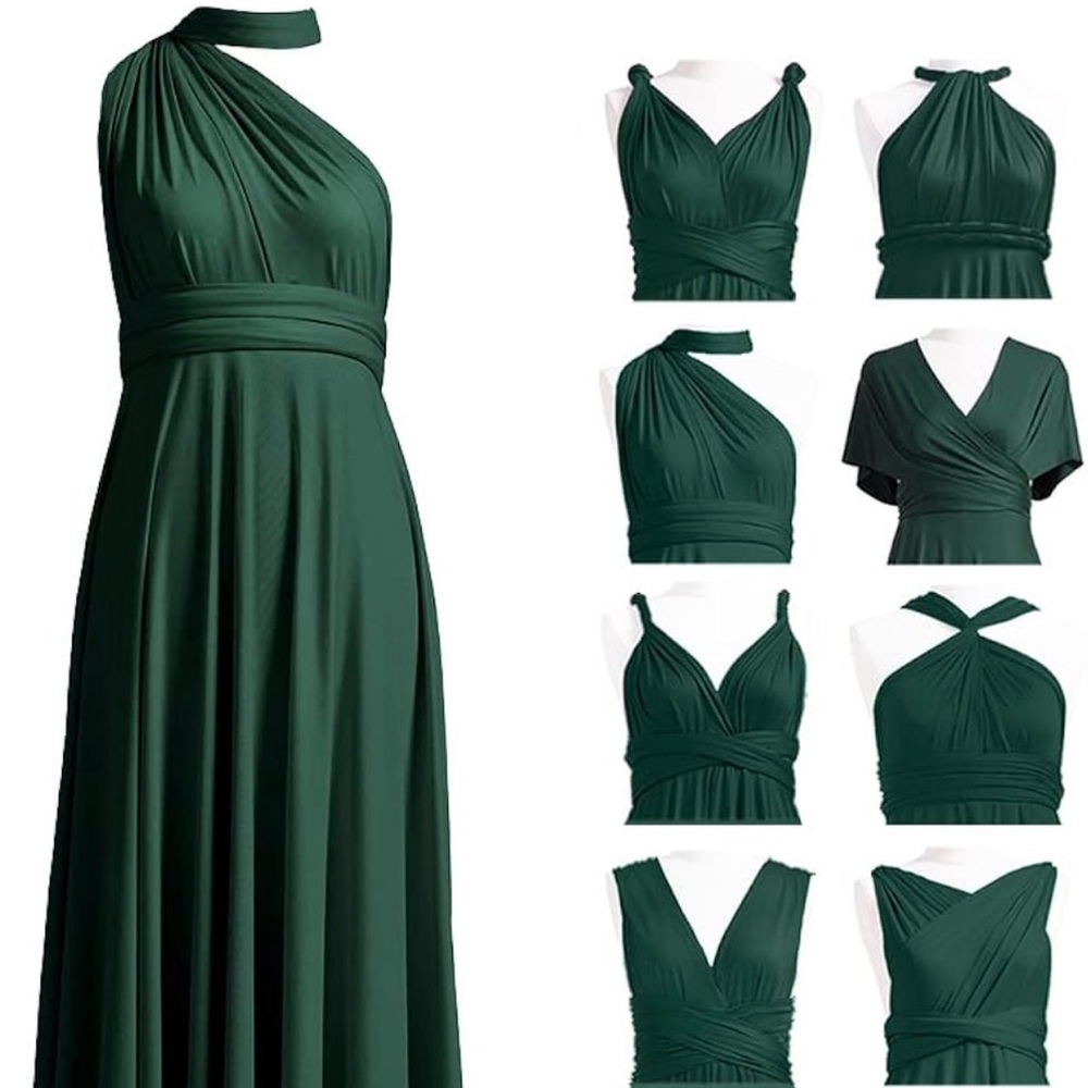 Versatile Forest Green Maxi Dress